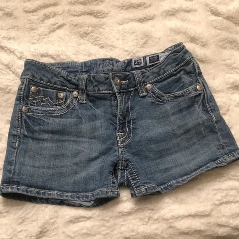 Miss Me Denim Blue Women's Shorts